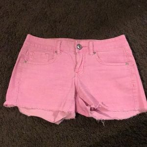 Girl’s American Eagle pink corduroy shorts